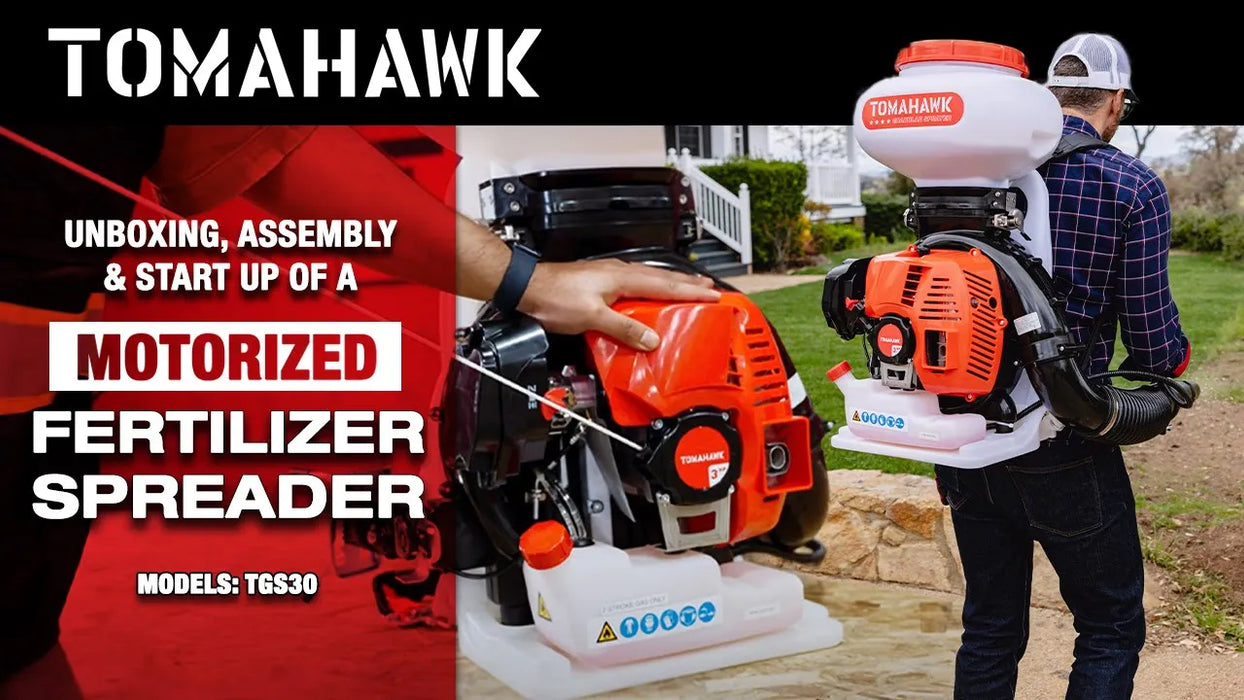 4 Gal Motorized Fertilizer Spreader Broadcast Lawn Seed Ice Melt Salt - Sweatfully