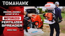 4 Gal Motorized Fertilizer Spreader Broadcast Lawn Seed Ice Melt Salt - Sweatfully