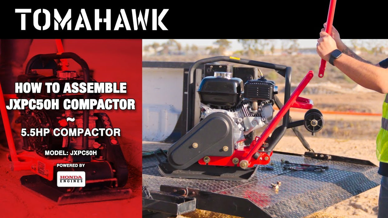 5.5 HP Honda Vibratory Plate Compactor for Soil Compaction Tamper 3 Year Warranty - Sweatfully