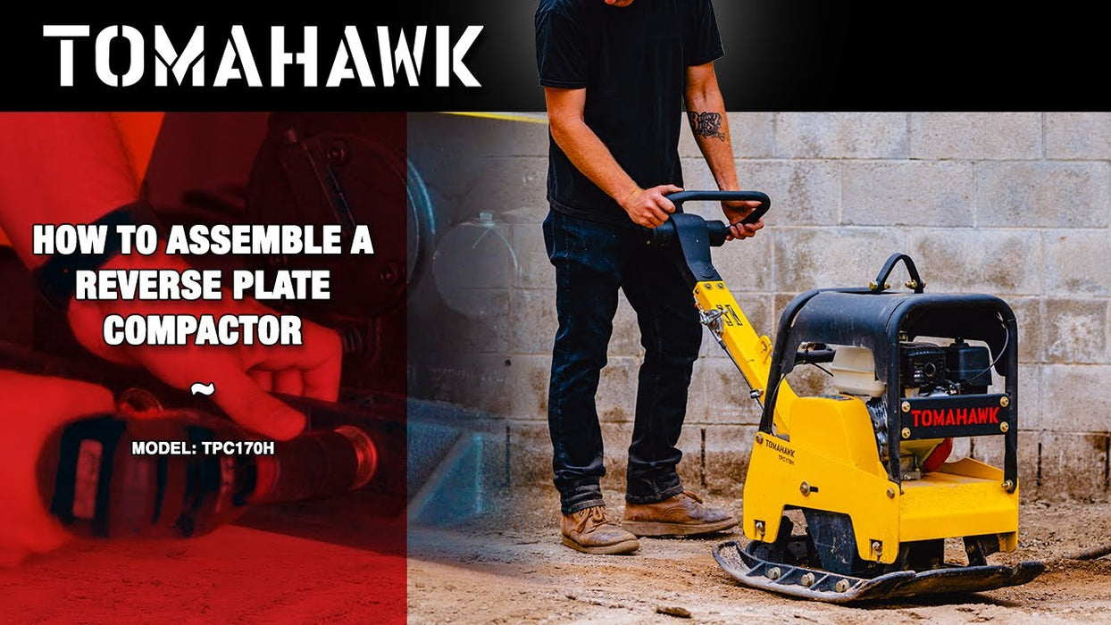 6.5 HP Honda Reverse Hydraulic Plate Compactor for Asphalt, Aggregate, Cohesive Soil Compaction - Sweatfully