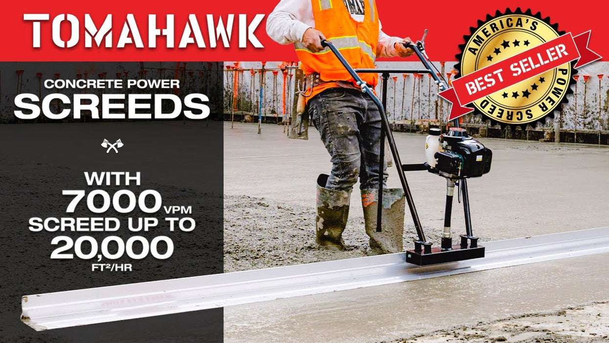 PRO Series Magnesium Power Screed Concrete Finishing Blade (Choose 4ft, 6ft, 8ft, 10ft, 12ft, 14ft, 16ft) - Sweatfully