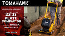 5.5 HP Honda Vibratory Plate Compactor 23x17" for Soil Asphalt Paver Compaction - Sweatfully