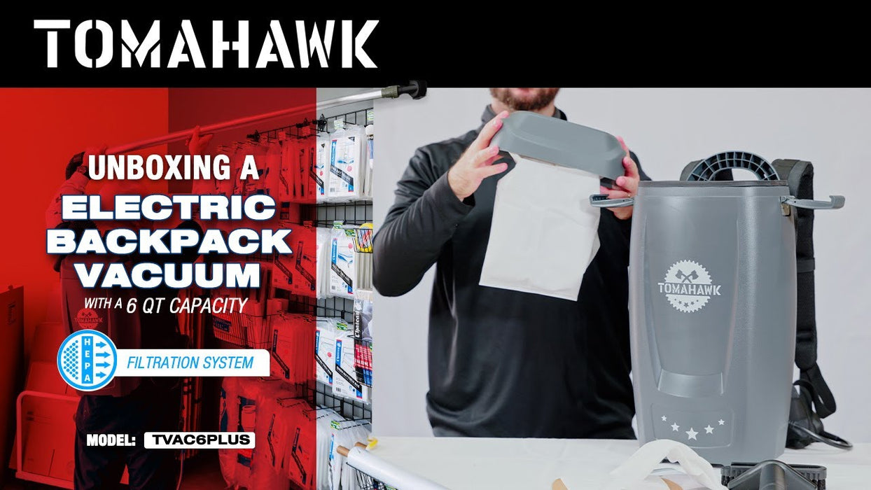 Electric Backpack Vacuum 6 qt Lightweight Commercial High-Performance Cleaning Solution - Sweatfully