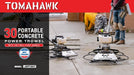 30" Portable Concrete Power Trowel with 18ft Bull Float Handle 37cc Engine - Sweatfully