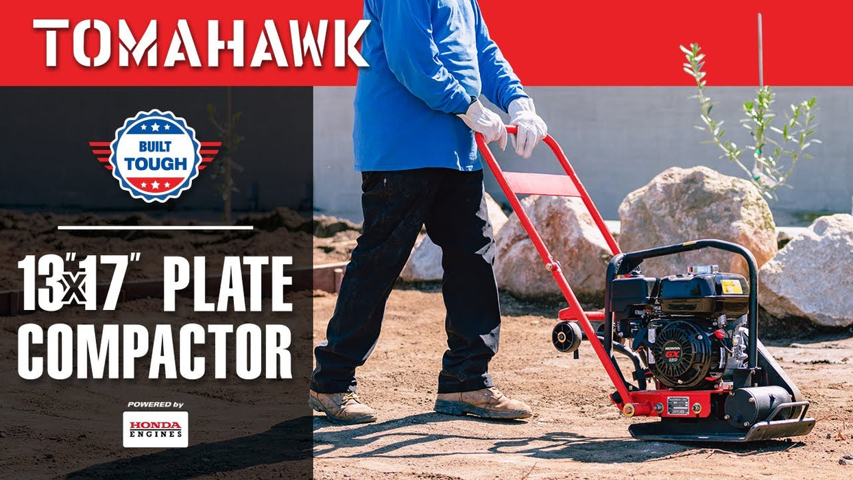 5.5 HP Honda Vibratory Plate Compactor for Soil Compaction Tamper 3 Year Warranty - Sweatfully