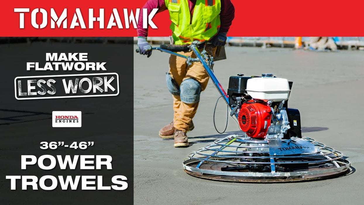 36" Concrete Power Trowel 5.5HP Honda with Float Pan Cement Finishing Tool - Sweatfully