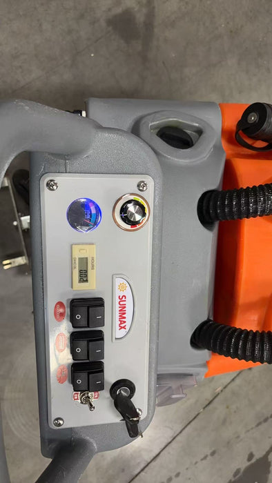 RT50 22" Walk-behind Commercial Floor Scrubber Dryer Machine, 30,000 sqft/h Cleaning Efficiency, 14.5-Gal Sewage Tank - Sweatfully