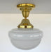Brass Acorn Schoolhouse Ceiling Light - Sweatfully