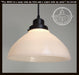 Antique Waffle PENDANT Light of Vintage Milk Glass - 10" - Sweatfully