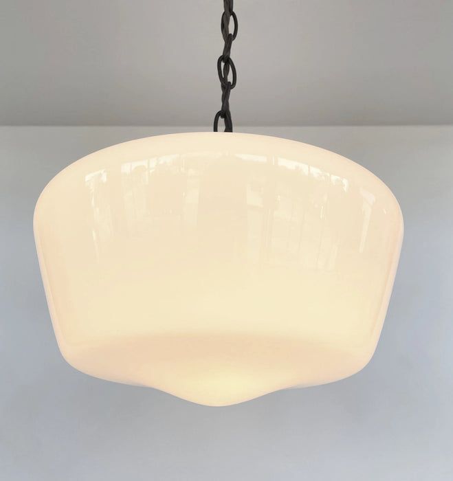 Large Antique Schoolhouse Pendant Light - Sweatfully