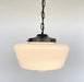 Large Antique Schoolhouse Pendant Light - Sweatfully