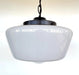 Large Antique Schoolhouse Pendant Light - Sweatfully