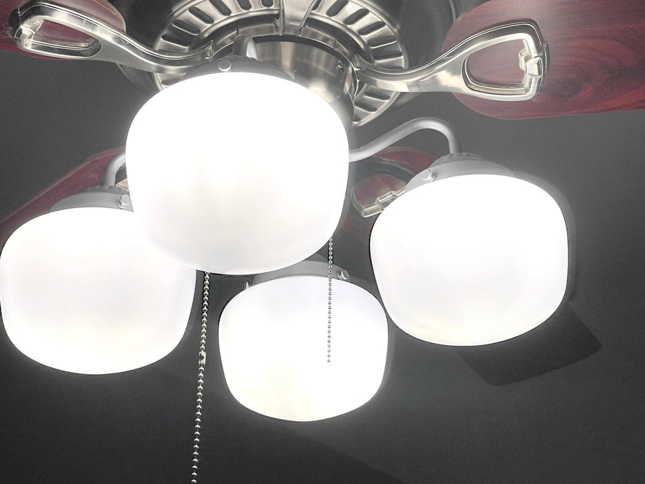 Schoolhouse Milk Glass Ceiling Fan LIGHT KIT - Sweatfully