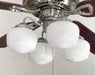 Schoolhouse Milk Glass Ceiling Fan LIGHT KIT - Sweatfully