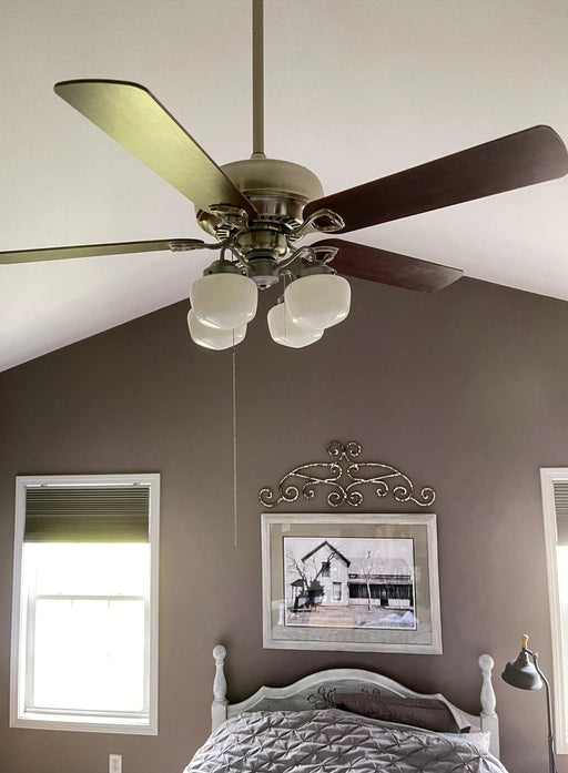 Schoolhouse Milk Glass Ceiling Fan LIGHT KIT - Sweatfully