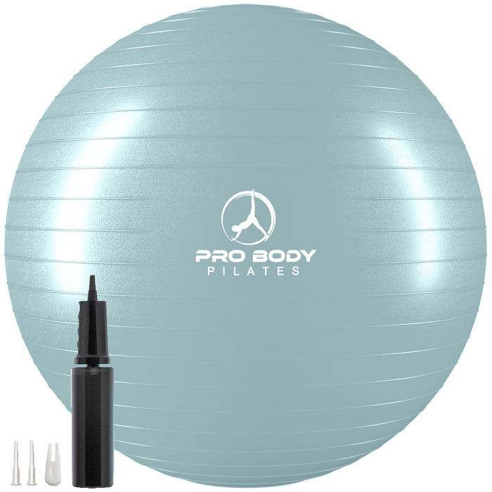Pregnancy Ball for Maternity, Labor and Birth.  Includes Pregnancy Guide.  (Mist) - Sweatfully