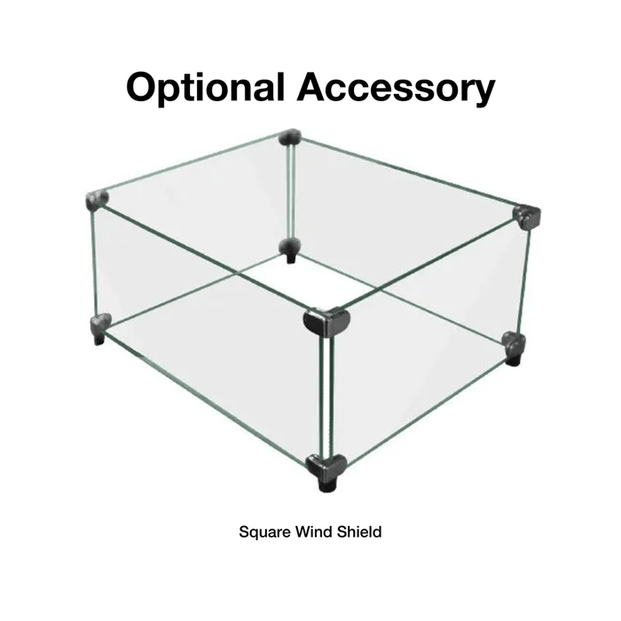 Modern Blaze 42-Inch Square Fire Pit Table (SAFTS4624ST) - Sweatfully