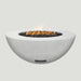 Modern Blaze 42-Inch Round Concrete Gas Fire Bowl with Push Button Ignition - Sweatfully