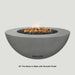 Modern Blaze 42-Inch Round Concrete Gas Fire Bowl with Push Button Ignition - Sweatfully