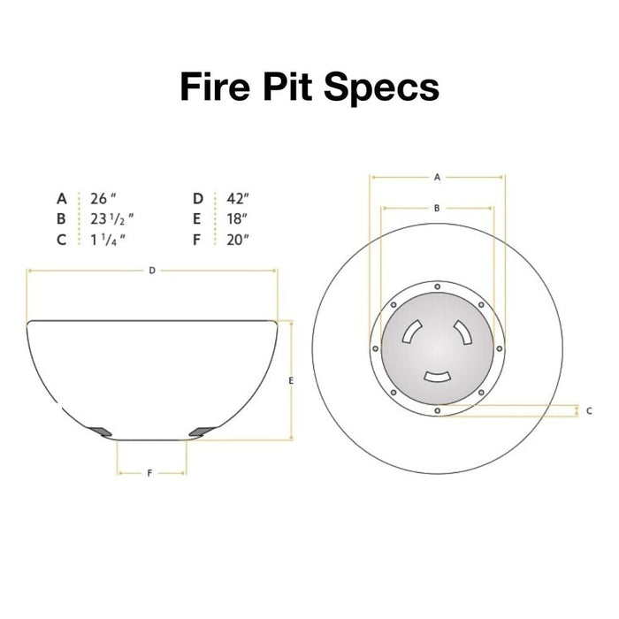 Modern Blaze 42-Inch Smokeless Round Concrete Fire Bowl - Sweatfully