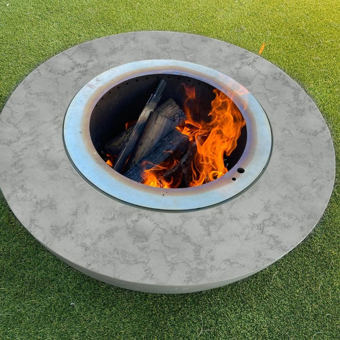 Modern Blaze 42-Inch Smokeless Round Concrete Fire Bowl - Sweatfully