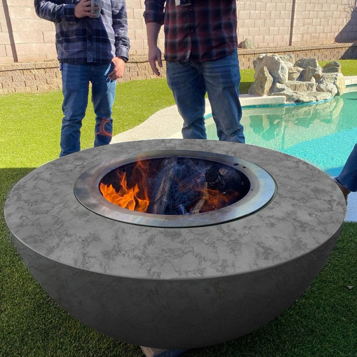 Modern Blaze 42-Inch Smokeless Round Concrete Fire Bowl - Sweatfully