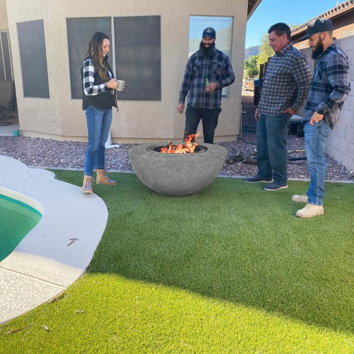 Modern Blaze 42-Inch Smokeless Round Concrete Fire Bowl - Sweatfully