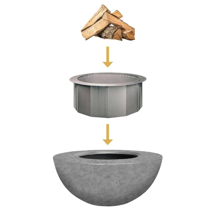 Modern Blaze 42-Inch Smokeless Round Concrete Fire Bowl - Sweatfully
