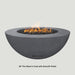 Modern Blaze 48-Inch Round Concrete Gas Fire Bowl with Match Lit Ignition - Sweatfully