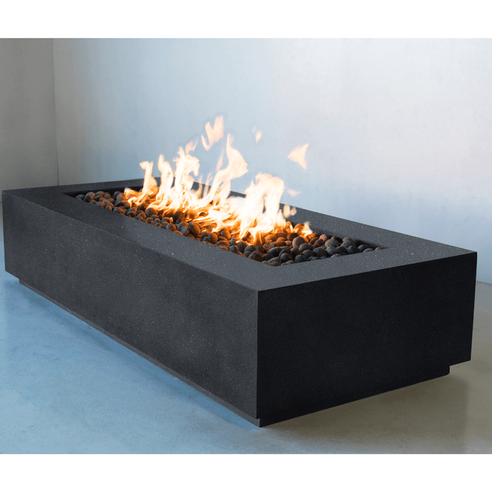 Modern Blaze Lumera Linear Concrete Fire Pit Table - Sweatfully
