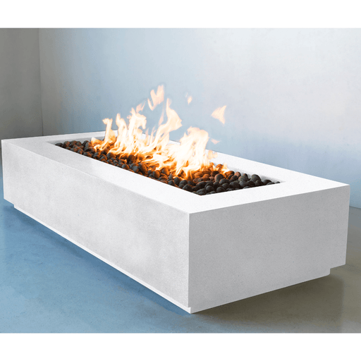 Modern Blaze Lumera Linear Concrete Fire Pit Table - Sweatfully