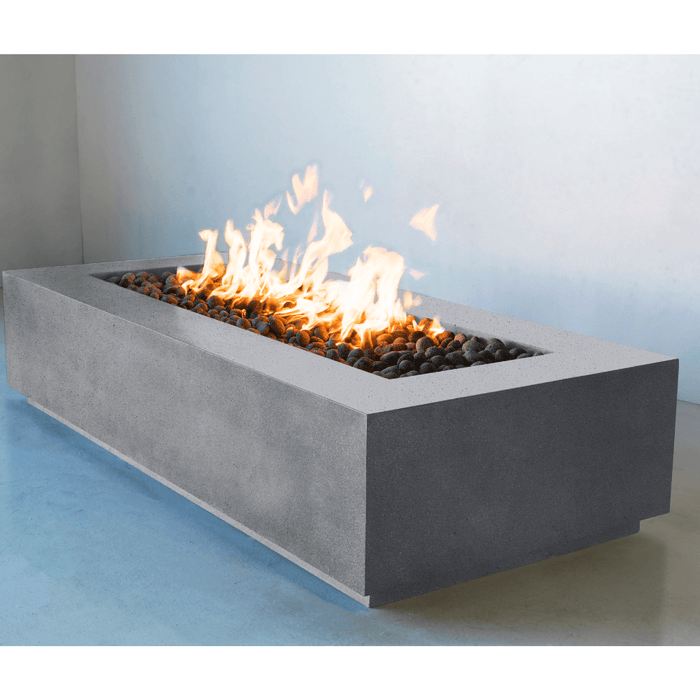 Modern Blaze Lumera Linear Concrete Fire Pit Table - Sweatfully
