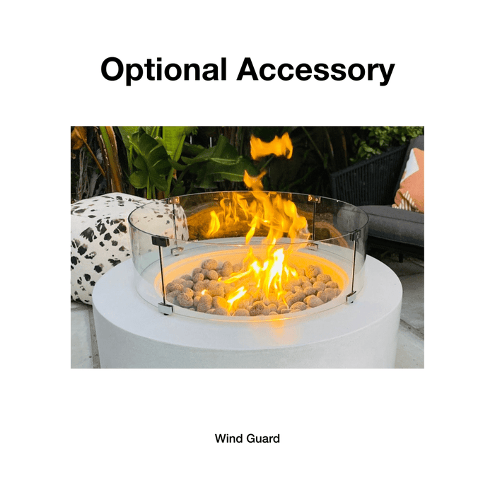Modern Blaze Lumera Linear Concrete Fire Pit Table - Sweatfully
