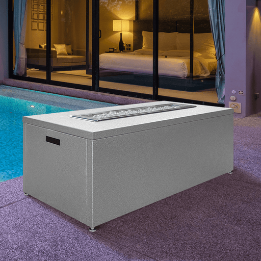 Modern Blaze Milan 54-Inch Linear Gas Fire Pit Table (SAFTLM5418ST) - Sweatfully