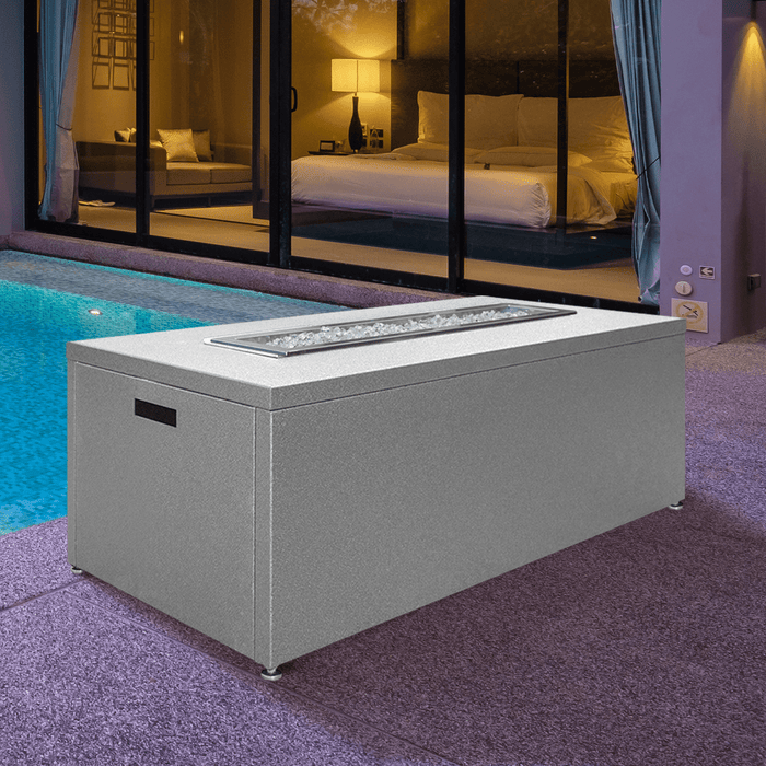 Modern Blaze Milan 54-Inch Linear Gas Fire Pit Table (SAFTLM5418ST) - Sweatfully