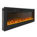 Modern Blaze Recessed / Wall Mounted Electric Fireplace with Multicolor Flame - Sweatfully