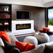 Modern Blaze Recessed / Wall Mounted Electric Fireplace with Multicolor Flame - Sweatfully