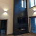 Modern Industrial Black Floating Mantel Shelf - Sweatfully