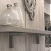 Modern Industrial Black Floating Mantel Shelf - Sweatfully