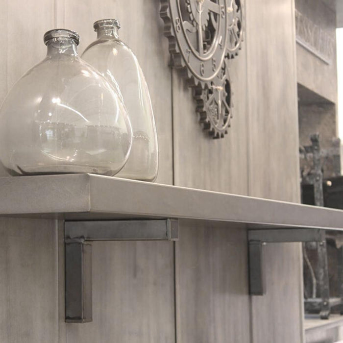 Modern Matte Black Floating Mantel Shelf - Sweatfully