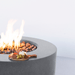 Modern Blaze Oblica Round Concrete Fire Pit Table - Sweatfully