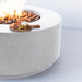 Modern Blaze Oblica Round Concrete Fire Pit Table - Sweatfully