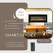 Modern Blaze Recessed / Wall Mounted Electric Fireplace with Multicolor Flame - Sweatfully