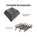 Modern Blaze Rectangular Steel Fire Pit - Sweatfully