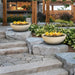 Modern Blaze Smooth Concrete Gas Fire Bowl - 27-Inch to 76-Inch Sizes - Sweatfully