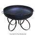 Modern Blaze Round Steel Fire Pit - Sweatfully