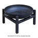 Modern Blaze Round Steel Fire Pit - Sweatfully