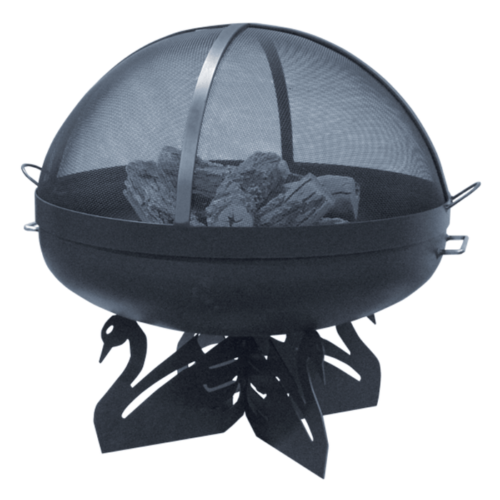 Modern Blaze Round Steel Fire Pit - Sweatfully