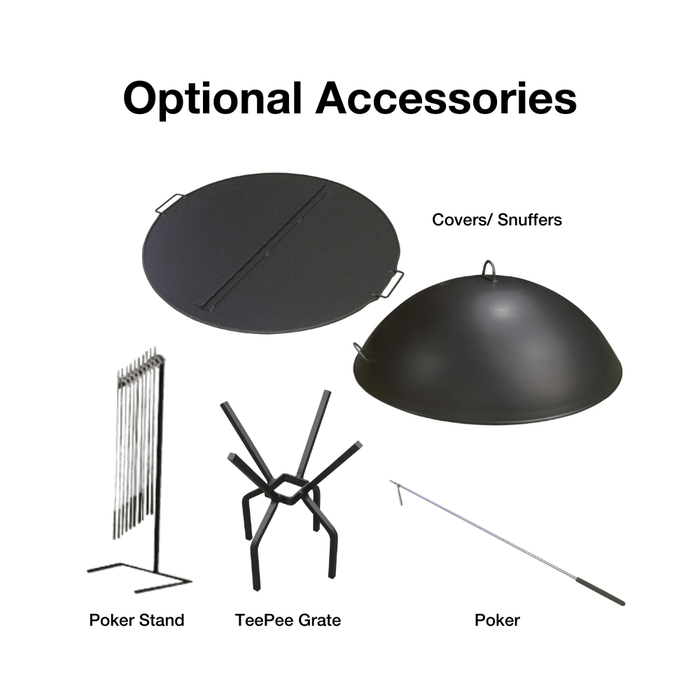 Modern Blaze Round Steel Fire Pit - Sweatfully