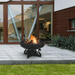 Modern Blaze Round Steel Fire Pit - Sweatfully